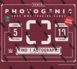 2024 Panini Photogenic WWE 7 Box Half Case Random Letter #2