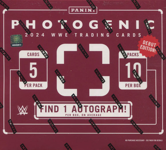 2024 Panini Photogenic WWE 7 Box Half Case Random Letter #1