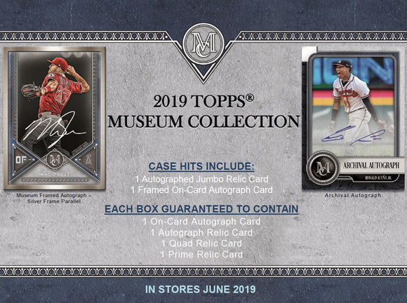 2019 Topps Museum Baseball PYT #1 (6 Box Half Case)