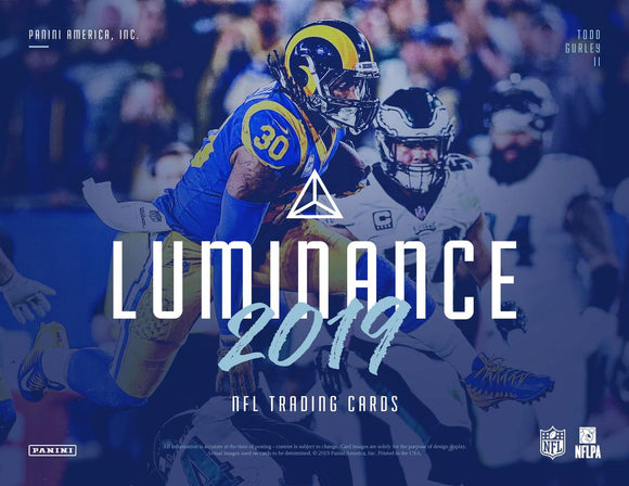 2019 Panini Luminance Football PYT #1 (12 Box Case)