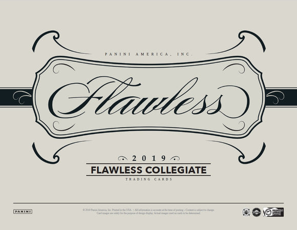 2019 Panini Flawless Collegiate Football Hit Draft (HALF CASE BREAK)