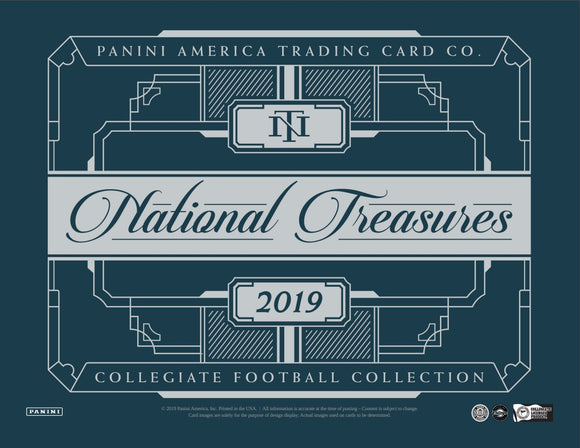 2019 Panini National Treasures Collegiate Football PYT #1 (HALF CASE BREAK)