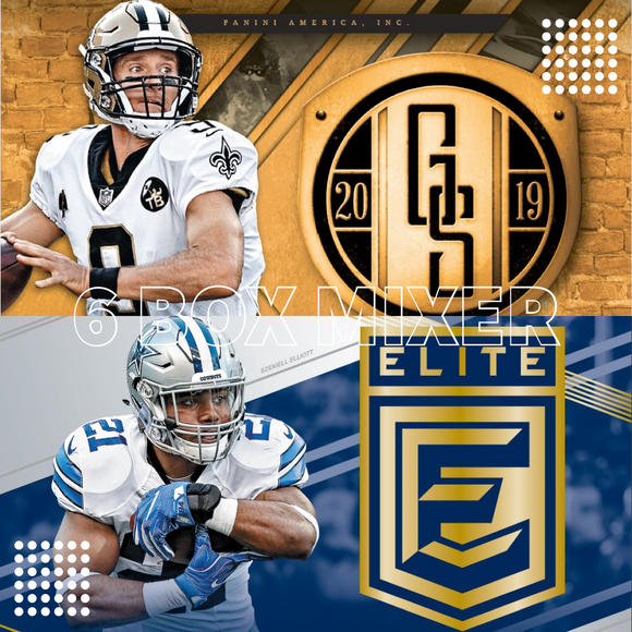 2019 Panini Gold Standard FOTL/Donruss Elite Football Mixer (6 BOX MIXER)